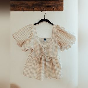Gingham Blouse